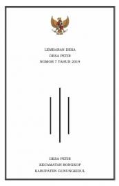 PERATURAN DESA PETIR TENTANG KEWENANGAN DESA
